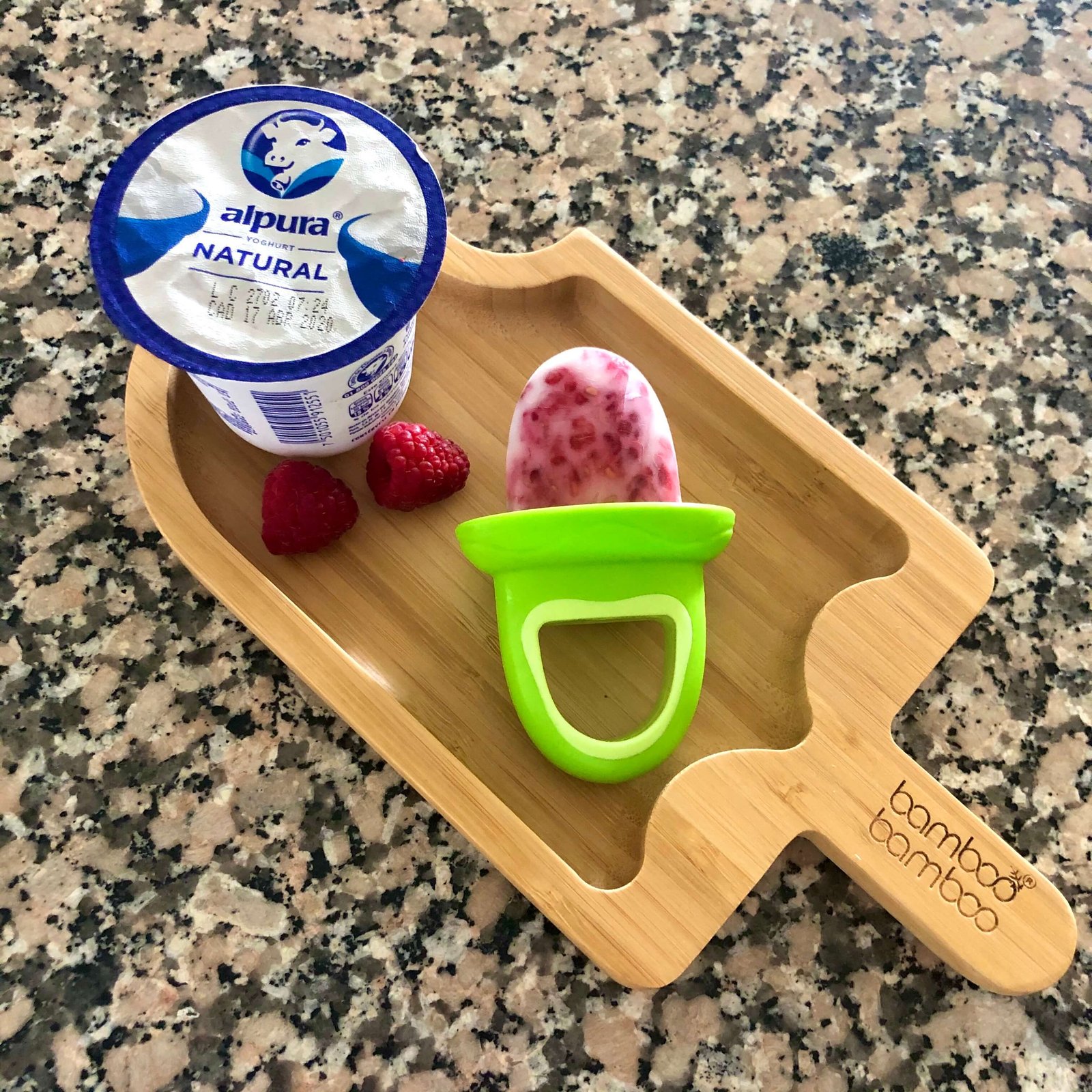 Paleta de Yoghurt con Frambuesa